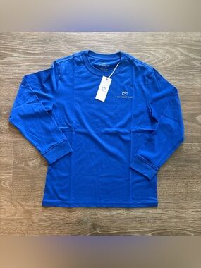 Southern Tide Youth Long Sleeve SJ Lights Tee - Size Large (12/14) NEW!